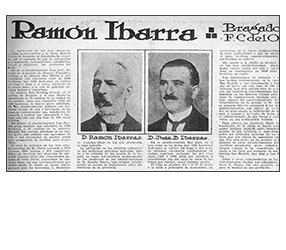 Nota periodística de Don Ramón Ibarra del Bragado FC. del O -  Dato aportado por Alberto Ibarra