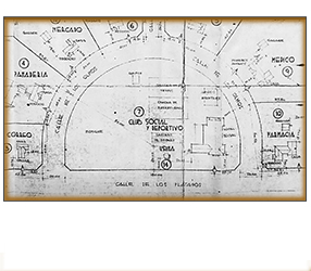 Plano del caserío de Juan Francisco Ibarra