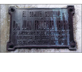 A Don Juan Francisco Ibarra - 51 Aniversario de la fundación de la Biblioteca que lleva su nombre