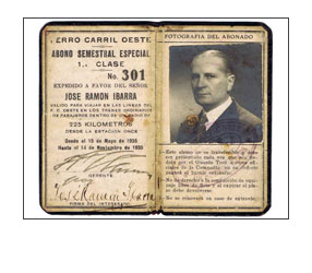 Carnet del Ferrocarril Oeste de José Ramón Ibarra