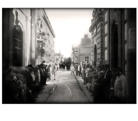 Inauguración Capilla del Cementerio de Bragado 1927. Padrinos: Elina Elisa de Ibarra y esposo José Ramón Ibarra.