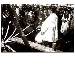 Acto oficial en Bragado Inauguración, Intendente Francisco Lope Ibarra, Periodos 1934/1936 y 1937/1939.
