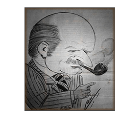 Caricatura Miguel Chain

