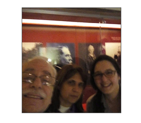 Cesar Ibarra y Sra. con la museóloga quien le dió una muy buena recepción 2019