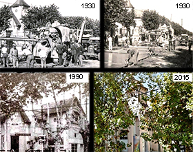 Evolución de la pavimentación de Rivadavia e Italia a trabes del tiempo