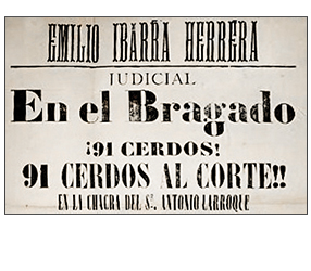 Aviso de Remate de 1896